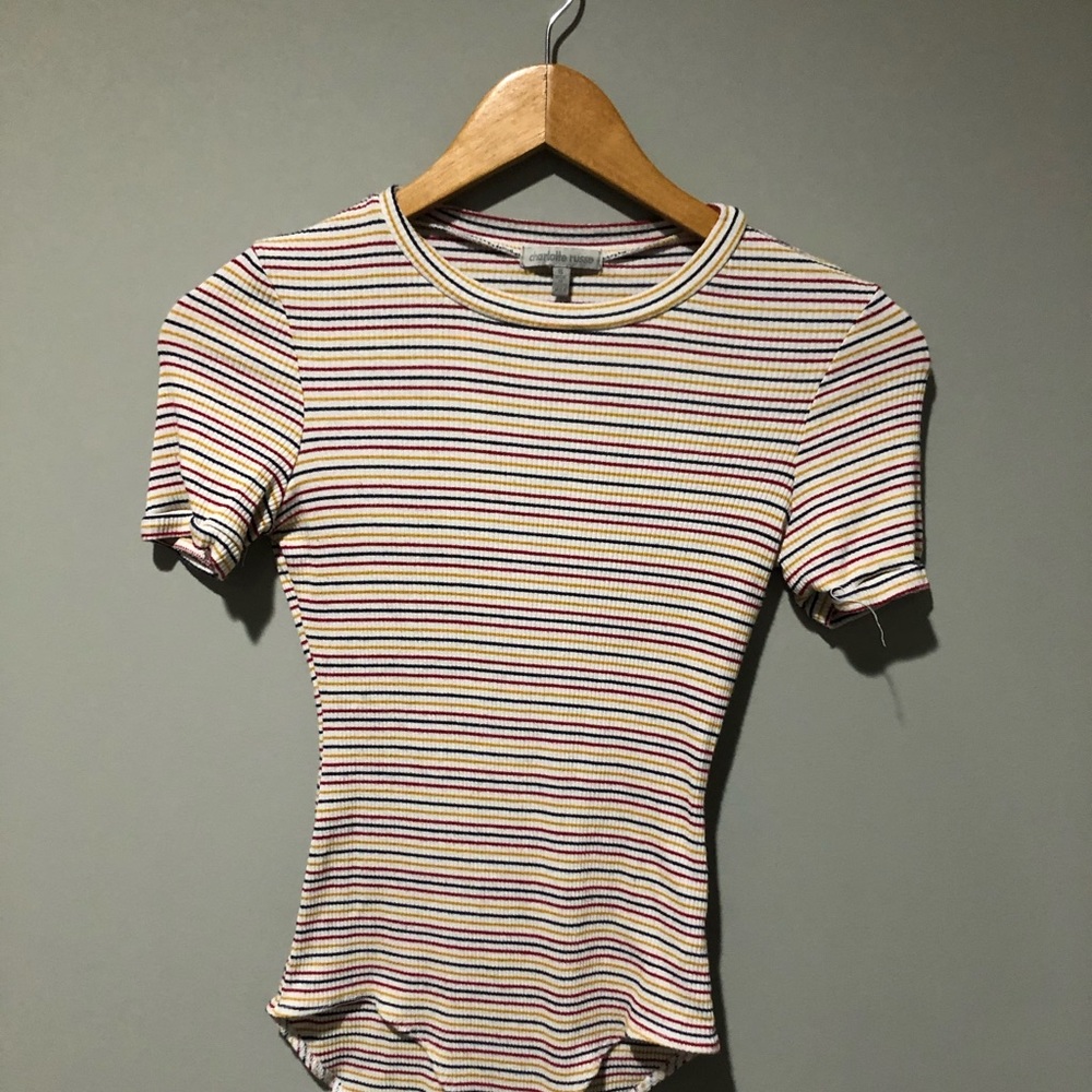 Striped bodysuit